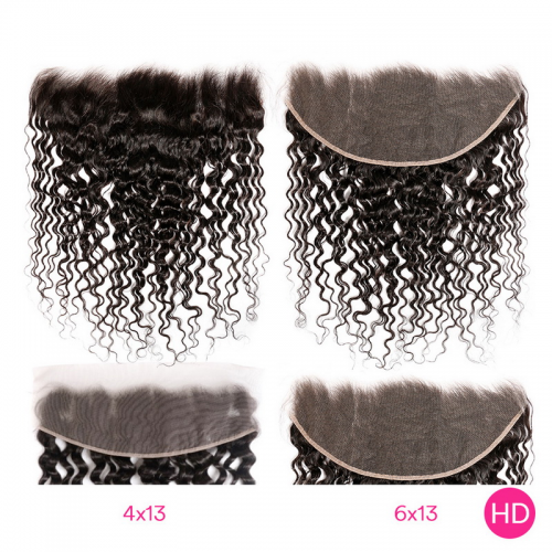 Virgin Hair Water Wave 13x4 13x6 Transparent Lace Frontal | Human Hair Wig | Lace Front